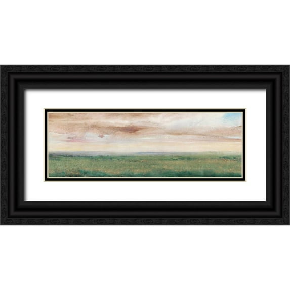 OToole, Tim 18x9 Black Ornate Wood Framed with Double Matting Museum Art Print Titled - Sky Line I