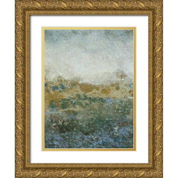 OToole, Tim 19x24 Gold Ornate Wood Framed with Double Matting Museum Art Print Titled - Aquatic Range II