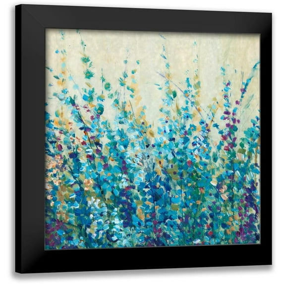 OToole, Tim 20x20 Black Modern Framed Museum Art Print Titled - Shades of Blue I