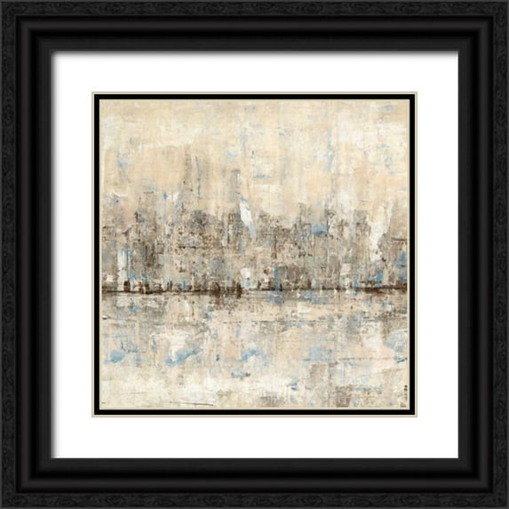 OToole, Tim 20x20 Black Ornate Wood Framed with Double Matting Museum Art Print Titled - Impressionist Skyline II