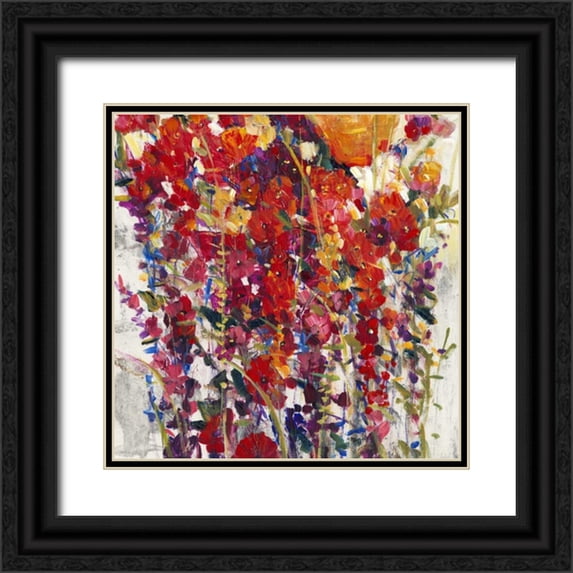 OToole, Tim 20x20 Black Ornate Wood Framed with Double Matting Museum Art Print Titled - Mixed Bouquet IV