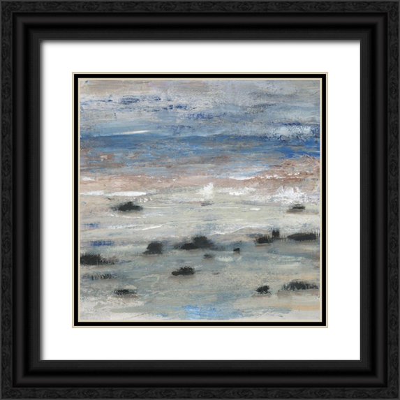 OToole, Tim 20x20 Black Ornate Wood Framed with Double Matting Museum Art Print Titled - Tempest of the Sea II