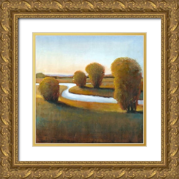 OToole, Tim 20x20 Gold Ornate Wood Framed with Double Matting Museum Art Print Titled - Afternoon Light V