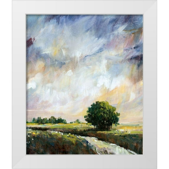 OToole, Tim 20x23 White Modern Wood Framed Museum Art Print Titled - Amber Glow II