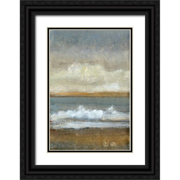 OToole, Tim 23x32 Black Ornate Wood Framed with Double Matting Museum Art Print Titled - Between Land and Sea II