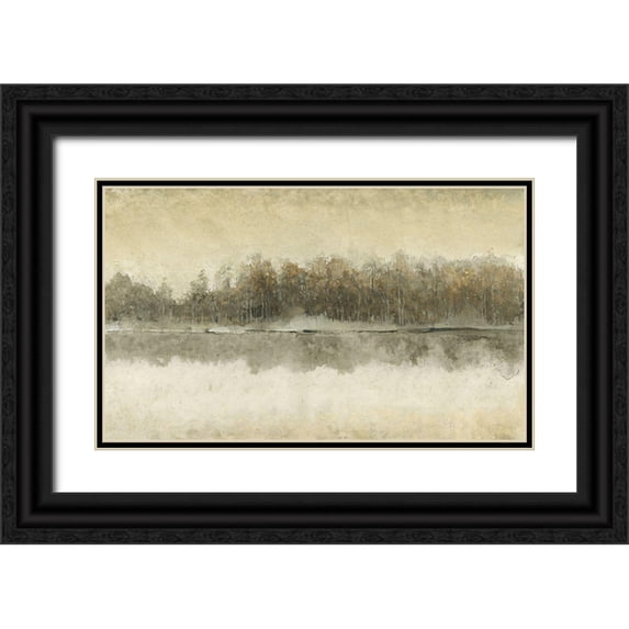 OToole, Tim 24x16 Black Ornate Wood Framed with Double Matting Museum Art Print Titled - Edgewater II