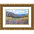 thumbnail image 1 of OToole, Tim 24x17 Gold Ornate Wood Framed with Double Matting Museum Art Print Titled - Mountain Pass II, 1 of 4