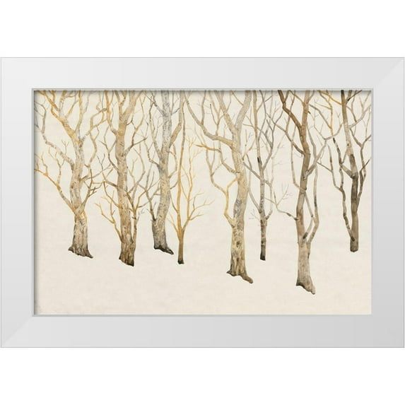 OToole, Tim 24x17 White Modern Wood Framed Museum Art Print Titled - Bare Trees II