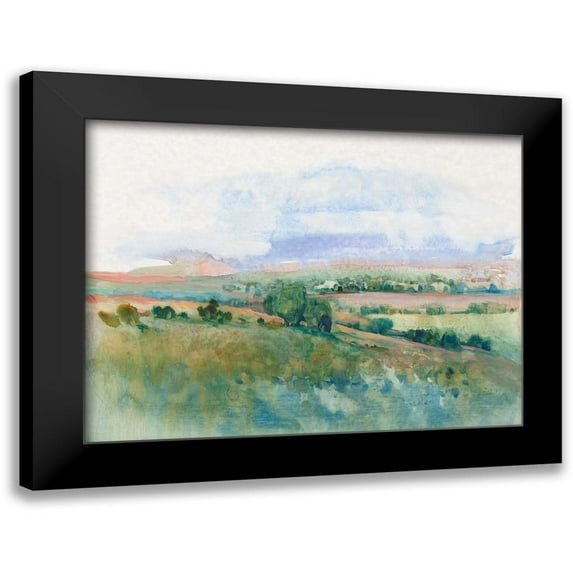 OToole, Tim 24x19 Black Modern Framed Museum Art Print Titled - Hilltop Vista II