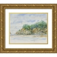 thumbnail image 1 of OToole, Tim 24x20 Gold Ornate Wood Framed with Double Matting Museum Art Print Titled - Watercolor Shore I, 1 of 4