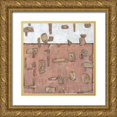 thumbnail image 1 of OToole, Tim 26x26 Gold Ornate Wood Framed with Double Matting Museum Art Print Titled - Inlay II, 1 of 4