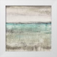 thumbnail image 1 of OToole, Tim 26x26 White Modern Wood Framed Museum Art Print Titled - Aqua Horizon II, 1 of 4