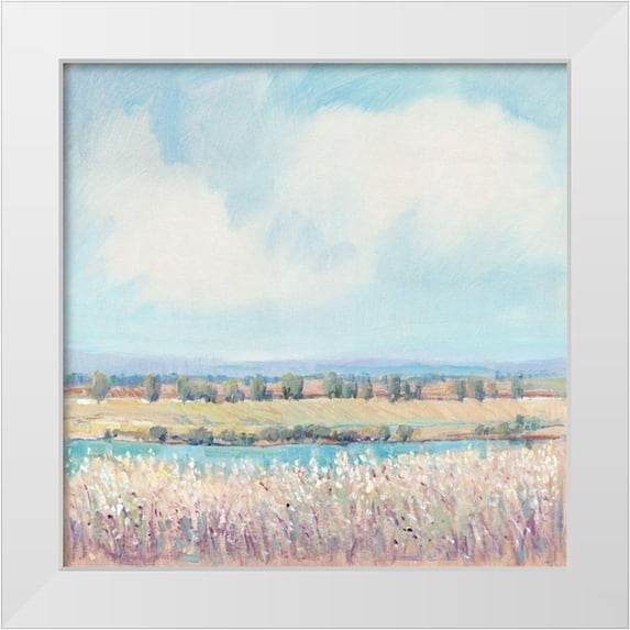 OToole, Tim 26x26 White Modern Wood Framed Museum Art Print Titled - Flowing Creek II