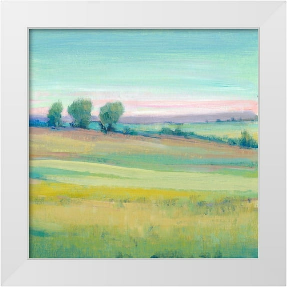 OToole, Tim 26x26 White Modern Wood Framed Museum Art Print Titled - Vivid Landscape V
