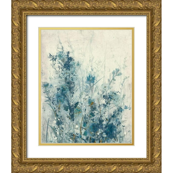 OToole, Tim 26x32 Gold Ornate Wood Framed with Double Matting Museum Art Print Titled - Blue Spring I