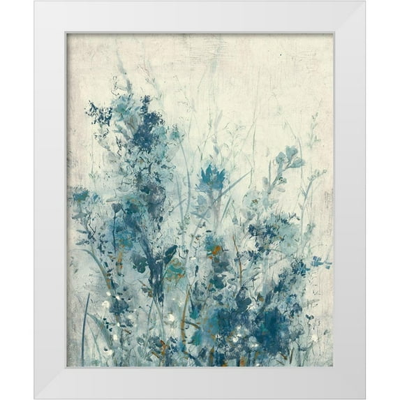 OToole, Tim 26x32 White Modern Wood Framed Museum Art Print Titled - Blue Spring I