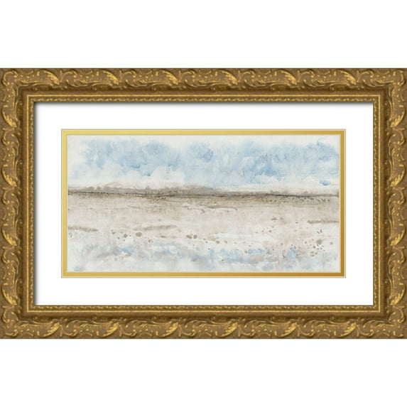 OToole, Tim 32x18 Gold Ornate Wood Framed with Double Matting Museum Art Print Titled - Horizon Edge I