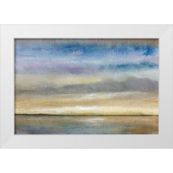 OToole, Tim 32x23 White Modern Wood Framed Museum Art Print Titled - Evening Calm I