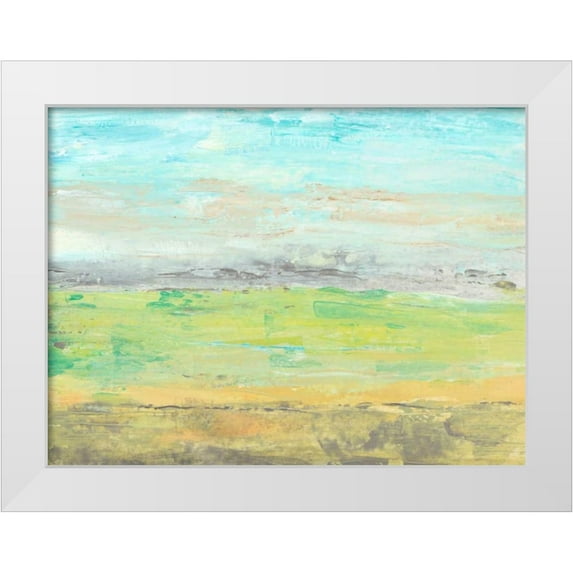 OToole, Tim 32x25 White Modern Wood Framed Museum Art Print Titled - Distant Front Range I