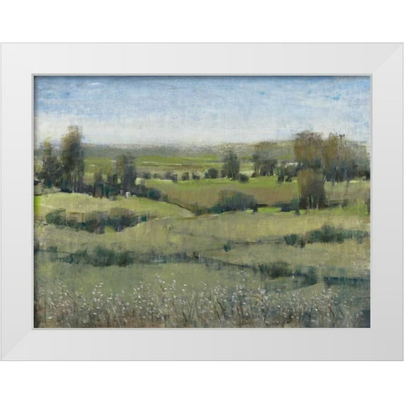 OToole, Tim 32x25 White Modern Wood Framed Museum Art Print Titled - Morning Horizon II