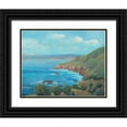 thumbnail image 1 of OToole, Tim 32x26 Black Ornate Wood Framed with Double Matting Museum Art Print Titled - Rocky Coastline I, 1 of 4