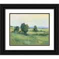 thumbnail image 1 of OToole, Tim 32x26 Black Ornate Wood Framed with Double Matting Museum Art Print Titled - Rolling Green Hills II, 1 of 4