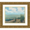 thumbnail image 1 of OToole, Tim 32x26 Gold Ornate Wood Framed with Double Matting Museum Art Print Titled - Mountain Top I, 1 of 4