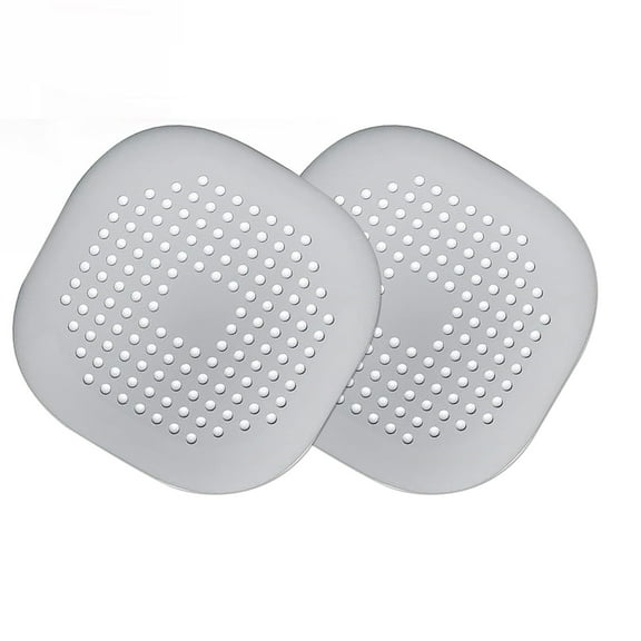 OUAGNB Strainers Clearance! Hair Drain Catcher Square Drain Cover for Shower Silicone Hair Stopper With Suction Cup Easy to Install Suit for Bathroom Bathtub Kitchen 2 Pack