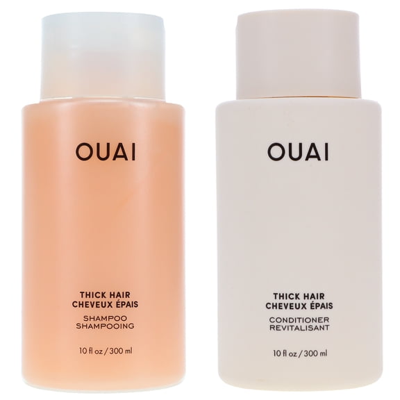 OUAI Thick Hair Shampoo 10 oz & Conditioner 10 oz Combo Pack