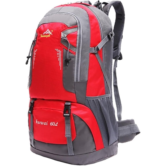 OUCLEYE 40L/60L Hiking Backpack, Waterproof Large Capacity Travel Camping Backpack with Breathable Air System, Multi-compartment Outdoor Backpack for Men Women Trekking Climbing