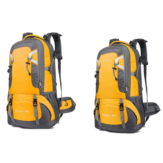OUCLEYE 40L/60L Hiking Backpack, Waterproof Large Capacity Travel Camping Backpack with Breathable Air System, Multi-compartment Outdoor Backpack for Men Women Trekking Climbing