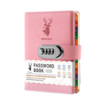 thumbnail image 1 of OUCLEYE B6 Password Book with Combination Lock, PU Leather Password Keeper Organizer, A-Z Alphabetical Index Website Address Login Notebook, Telephone Number Record Journal for Home Office Use, 1 of 11