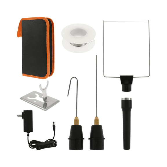 OUCLEYE Handheld Hot Wire Foam Cutter Kit, 4-in-1 Electric Styrofoam Cutting Tool Anti-Slip Handle, Storage Bag & Stand for EPS EPP KT Board Sponge Crafts