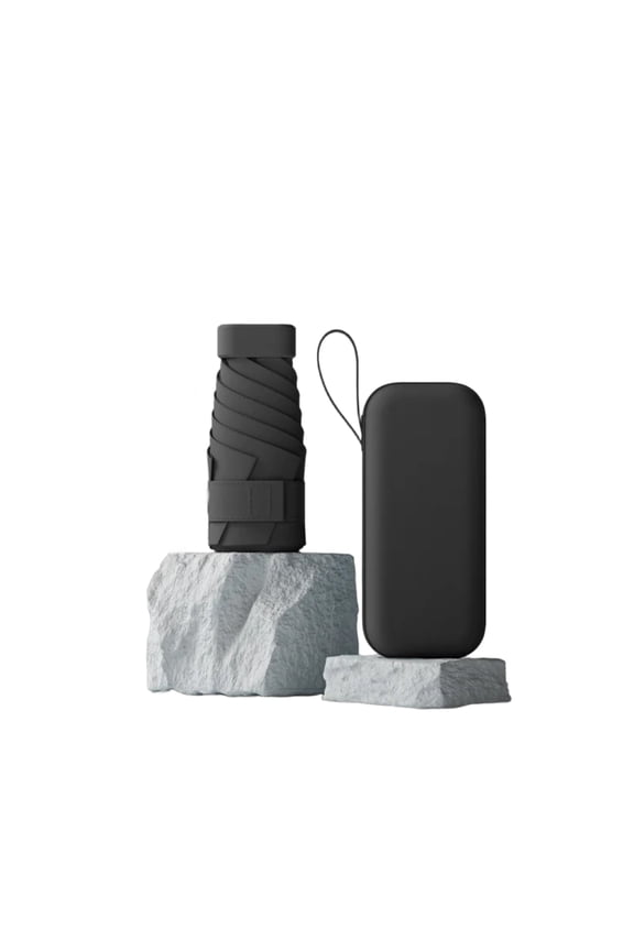 Mini Portable Capsule Umbrella, UPF50+ UV Protection Windproof Sun Rain Dual Use for Travel Daily Commute Outdoor Activities