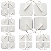 OUDYSCARE TENS Unit Electrode Pads, 24 Pcs 2"x2" Compatible with TENS 7000, AUVON, Etekcity Machine, Latex-Free, Reusable Self-adhesive TENS Replacement Electrodes, FDA Cleared OTC