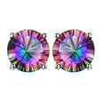 thumbnail image 1 of OUEPLLOZ Clearance 925 Sterling Silver for Sensitive Ears Colourful Sparkling Full Diamond Stud Earrings Best Gifts for Women's Birthday Anniversaries Jewelry(C,One Size), 1 of 6