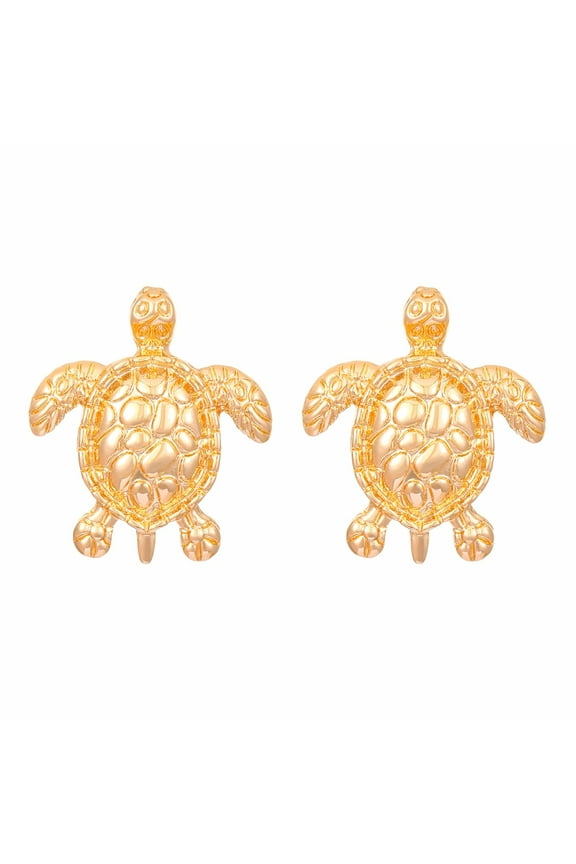 Clearance Animal Turtle Earrings Personalized and Temperament Earring Accessories Lightweight Cubic Zirconia Chunky Hypoallergenic Gold Jewelry for Women(B,One Size)