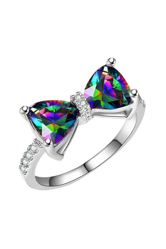 Clearance Gold Birthstone Rings For Women Diamond Cubic Zirconia Ring Promise Rings For Couples Gold Jewelry For Women Gift Initial Ring(A,6)