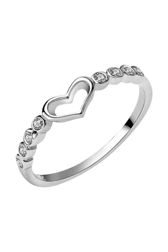 Clearance Silver Birthstone Rings For Women Non Tarnish Cz Emerald Green Gemstone Ring Gold Jewelry For Women Gift Initial Ring(Silver,10)