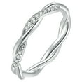thumbnail image 1 of OUEPLLOZ Clearance Silver Birthstone Rings For Women Diamond Cubic Zirconia Ring Promise Rings For Couples Mothers Birthday Gift For Mom Dainty(Silver,7), 1 of 5