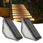 OUEYXIO Garden Supplies Solar Staircase Step Light Outdoor Induction Step Light Outdoor Lighting Step Light Courtyard Foot Step Light, Clearance sale! (AA)