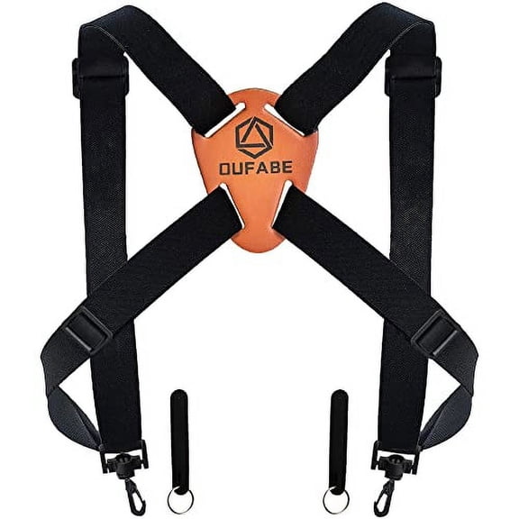 OUFABE Binocular Harness Strap, Binocular Strap, Adjustable and Deluxe Binoculars Harness for Hunting, Cross Binocular
