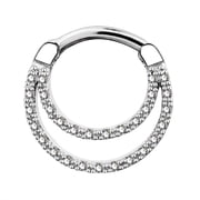 OUFER 16G Daith Septum Earrings, Stainless Steel