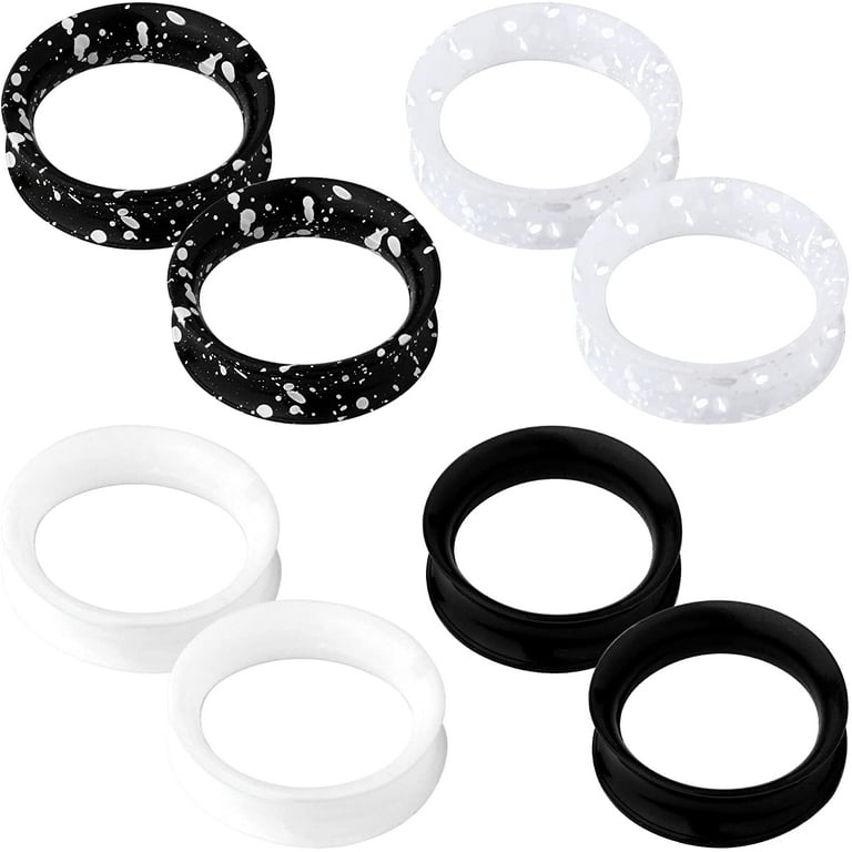 Ear Plugs Swimming CocharmJewelry 8pcs Silicone Ear Gauges Set