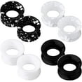 thumbnail image 1 of OUFER Flexible Silicone Ear Gauges, Tunnels & Plugs, 10mm, 8-Pieces, 1 of 3