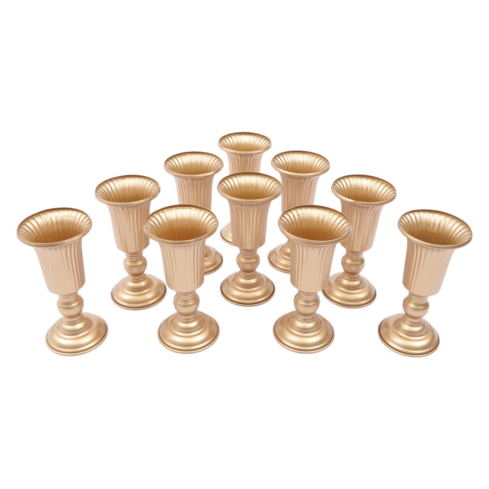OUKANING 10xDIY Wedding Centerpieces Trumpet Desktop Flower Vases
