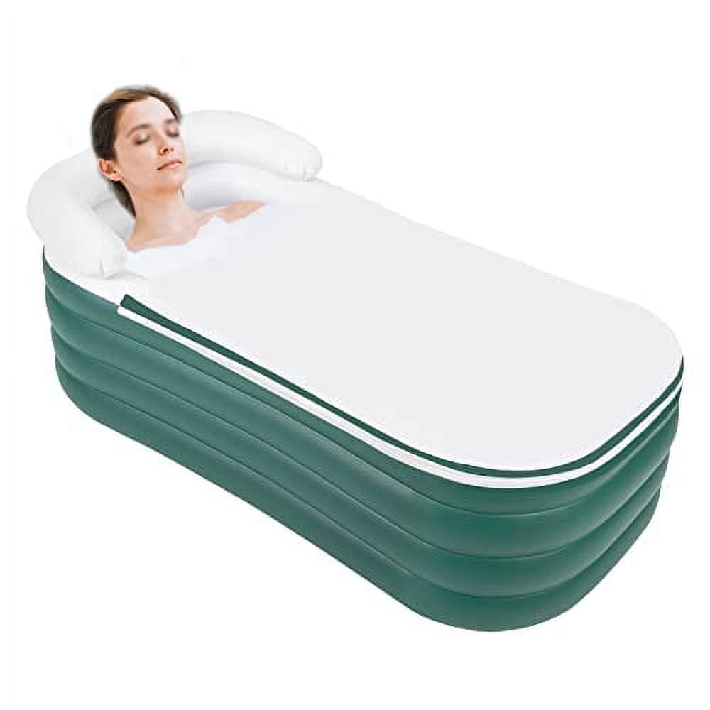OUKANING 152cm Portable Inflatable Bathtub Adult Folding Bathroom Blow
