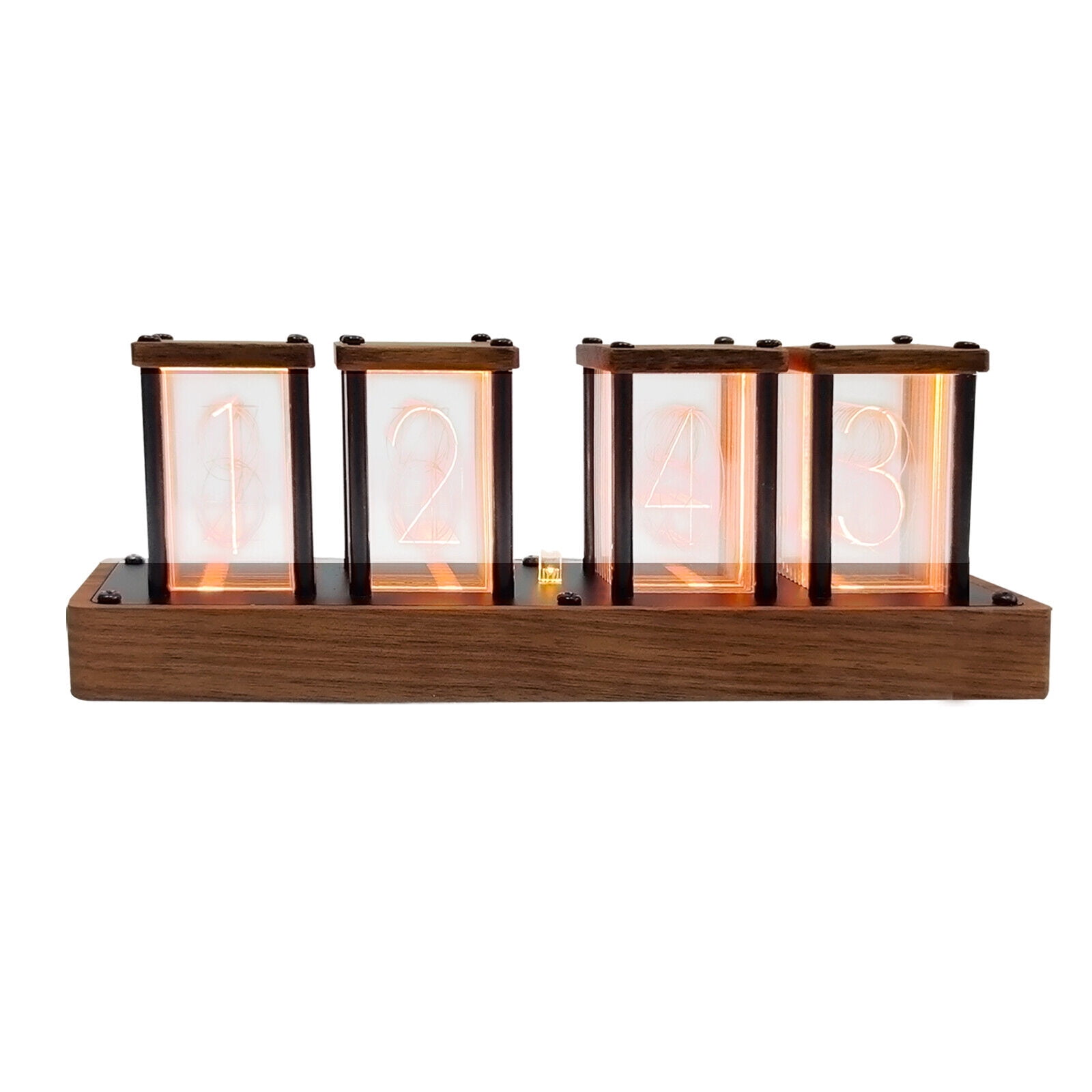 OUKANING 4 Tubes Digital Electronic Clock RGB LED Nixie Tube Clock USB Home DIY Clock Decor