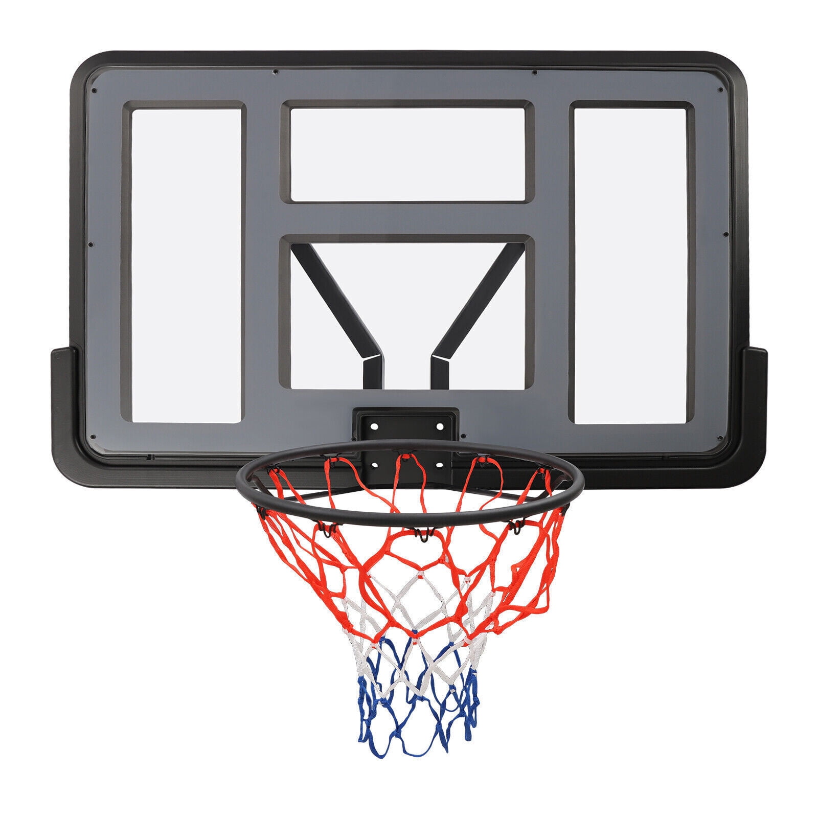OUKANING 44"x30" Wall Mount Basketball Backboard ShatterProof PET