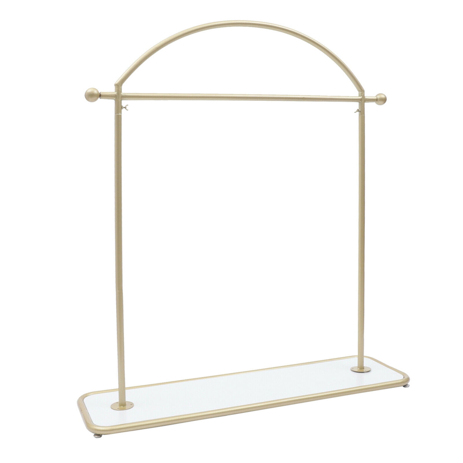 OUKANING 48" Modern Garment Rack Clothing Rack Wedding Dress Display Hanger Stand Single Bar w